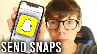 How To Send Pictures As Snaps On Snapchat  Send Snaps From Camera Roll As Normal Snap [upl. by Burkhardt]