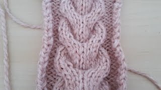 Tricot facile Torsade double [upl. by Deeanne]