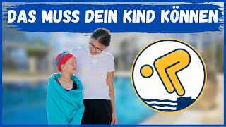 Schwimmabzeichen Gold  Das muss dein Kind für das GOLD Abzeichen können❗ [upl. by Tugman]