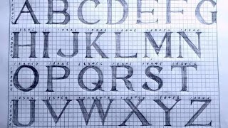 ROMAN LETTERS UPPERCASE TUTURIALSIR JD [upl. by Auqinahc]