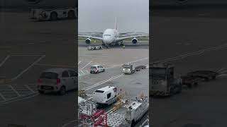 HEATHROW AIRPORT  🇦🇪 EMIRATES AIRLINES LHR  DXB Pushback [upl. by Iznyl232]