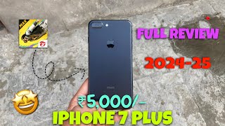 iPhone 7 Plus Full Review in 2024  Free Fire Test  Camera Test  Cashify Super Sale  Must Watch [upl. by Ddej]