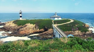 Faro de Isla Pancha y sus maravillosos paisajes marinos  Ría de Ribadeo Galicia  España [upl. by Attenehs457]