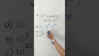 1010 é quantas vezes 1010❓ Divisão de potências de mesma base❗ [upl. by Eirrahs]