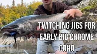 Twitching Jigs for Early Coho 2023 COHO SEASON BEGINS [upl. by Adnwahsor856]