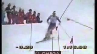 Alberto Tomba wins slalom Garmisch 1993 [upl. by Maryly]