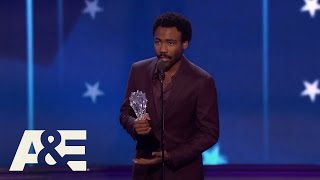 Donald Glover Wins Best Actor in a Comedy Series  22nd Annual Critics Choice Awards  AampE [upl. by Eilram]