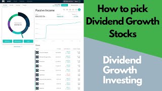 How to Pick Dividend Growth Stocks  The Essentials for New Dividend Growth Investors [upl. by Sumer]