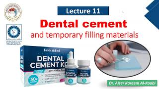 lecture 11 dental cements part 1 [upl. by Isoj]