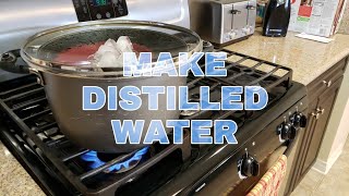 HOW TO Make DISTILLED WATER  At Home EASY  Please APPLAUD this video if it helps you [upl. by Prochora519]