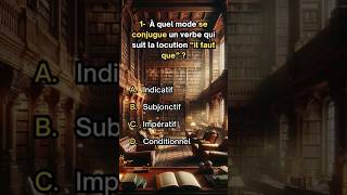 Quiz Grammaire  conjugaisonconnaissance quiz shorts subscribe [upl. by Selec]