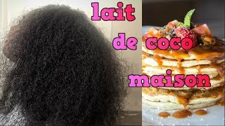 Recette Facile lait de coco maison pour de beaux cheveux amp la cuisine [upl. by Shirl905]