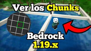 🟢 Como Ver CHUNKS en Minecraft PE 119x  Textura Para Ver Los CHUNKS en Minecraft Bedrock [upl. by Adiraf]