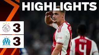 First game of the group stage 📊  Highlights Ajax  Olympique Marseille  UEFA Europa League [upl. by Howard167]