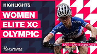 MontSainteAnne  Women Elite XCO Highlights  2023 UCI Mountain Bike World Cup [upl. by Enar]