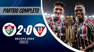 Fluminense vs LDU  Recopa Sudamericana 2024  Vuelta  Partido Completo HD [upl. by Procter]