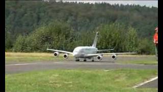 A380 model landing at EDFO Michelstadt [upl. by Cherlyn]