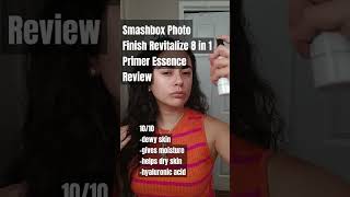 Smashbox Photo Finish Revitalize 8 in 1 Primer Essence Review [upl. by Aronael]