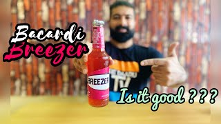 Bacardi Breezer Cranberry Review l Fruit Based Alcohol Bacardi Breezer RDT [upl. by Suiramed]