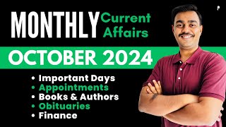 October 2024  Finance  Important Days  Appointments  Books  Obituaries  Monthly CA [upl. by Ellerrehc989]