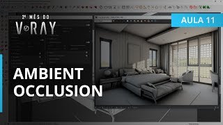 Vray 36 para SketchUp  Aula 1130 Ambient Occlusion [upl. by Wilonah238]