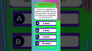 exame do Detran quiztime [upl. by Royall]