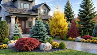 Natures Finest  Coniferous Plant Front Yard Design Ideas to Wow Your Neighbors [upl. by Heidy559]