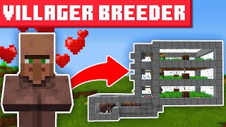 Minecraft Infinite Villager Breeder 121  BEST DESIGN [upl. by Seiuqram]