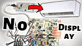 Mini Split AC Indoor Motherboard Turns On But No Display Repair [upl. by Ariaic335]