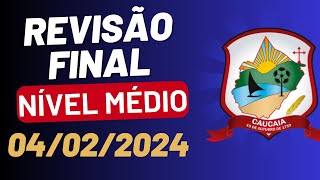 REVISÃO FINAL DE MATEMÁTICA  NÍVEL MÉDIO  AULA DE VÉSPERA  PREF DE CAUCAIA  BANCA CETREDE [upl. by Estella]