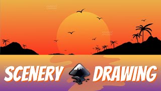 Part 15 Inkscape Vector Scenery Drawing Tutorial  Mastering Details [upl. by Bremser]