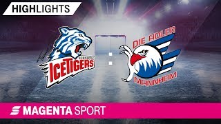 Thomas Sabo Ice Tigers  Adler Mannheim  50 Spieltag 1819  MAGENTA SPORT [upl. by Ademordna]