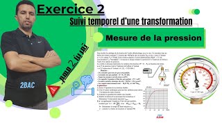 Exercice suivi temporel dune transformation chimique mesure de la pression [upl. by Kaja]