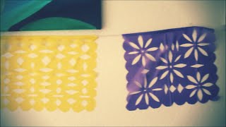 PAPEL PICADO  5 FLORES [upl. by Eivets]