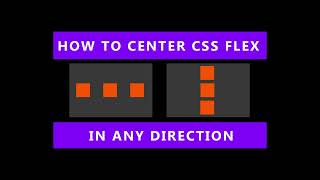 CSS Flex how to center items vertically and horizontally [upl. by Ycrep122]