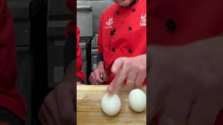 How to peel a soft boiled egg you have to start cooking from simmering water [upl. by Allred]