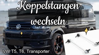 Koppelstangen wechseln VW T5 T6 Transporter Changing coupling rods VW T5 T6 Transporter [upl. by Mckale]