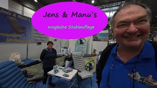 Magische StuhlauflageBesuch bei Jens amp Manu in Leipzig auf der Touristik amp Caravaning Messe 2024 [upl. by Shelah]