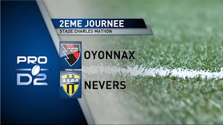 J2 PRO D2  OYONNAX vs NEVERS  Le match en bref [upl. by Leahcimnaj]