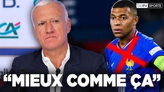 Deschamps dit TOUT sur labsence de MBAPPÉ  quotCest MIEUX comme çaquot Conférence de presse [upl. by Attenol]