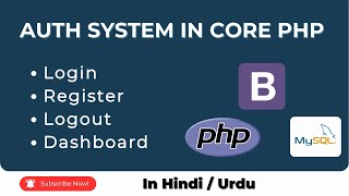 Login and Registration Form in PHP and MySQL in Hindi  Urdu [upl. by Yadahs]