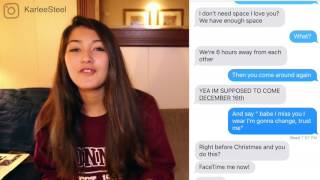 SONG LYRIC PRANK ON MY BOYFRIEND Freaks Out [upl. by Nayllij927]