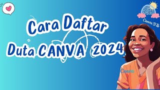 CARA DAFTAR GURU DUTA CANVA 2024 [upl. by Biel]