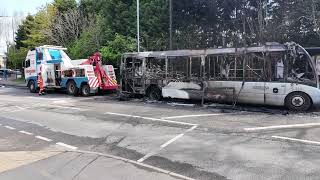 Bus Fire on Mapperley Plains [upl. by Uchish938]