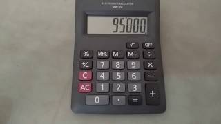 How to calculate percentage on calculator using percentage button [upl. by Aennaej]