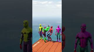 GTA 5 Spiderman Ragdolls  Jumps  Fails ep99 shorts [upl. by Ray837]