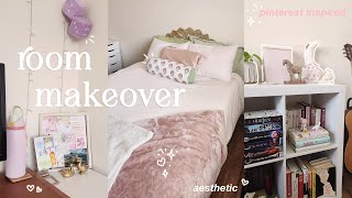 extreme room makeover 🌷✨ 💌 aesthetic  pinterest inspired [upl. by Jarvis]