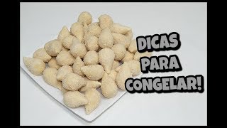 COMO CONGELAR coxinha bolinha de queijo risole croquete e quibe [upl. by Brott]