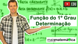 Função do Primeiro Grau Função Afim Determinando a Função Aula 2 de 9 [upl. by Kciredor437]