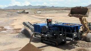 Kleemann Tracked Jaw Crusher MC 120 Z Crushing River Gravel [upl. by Olds]